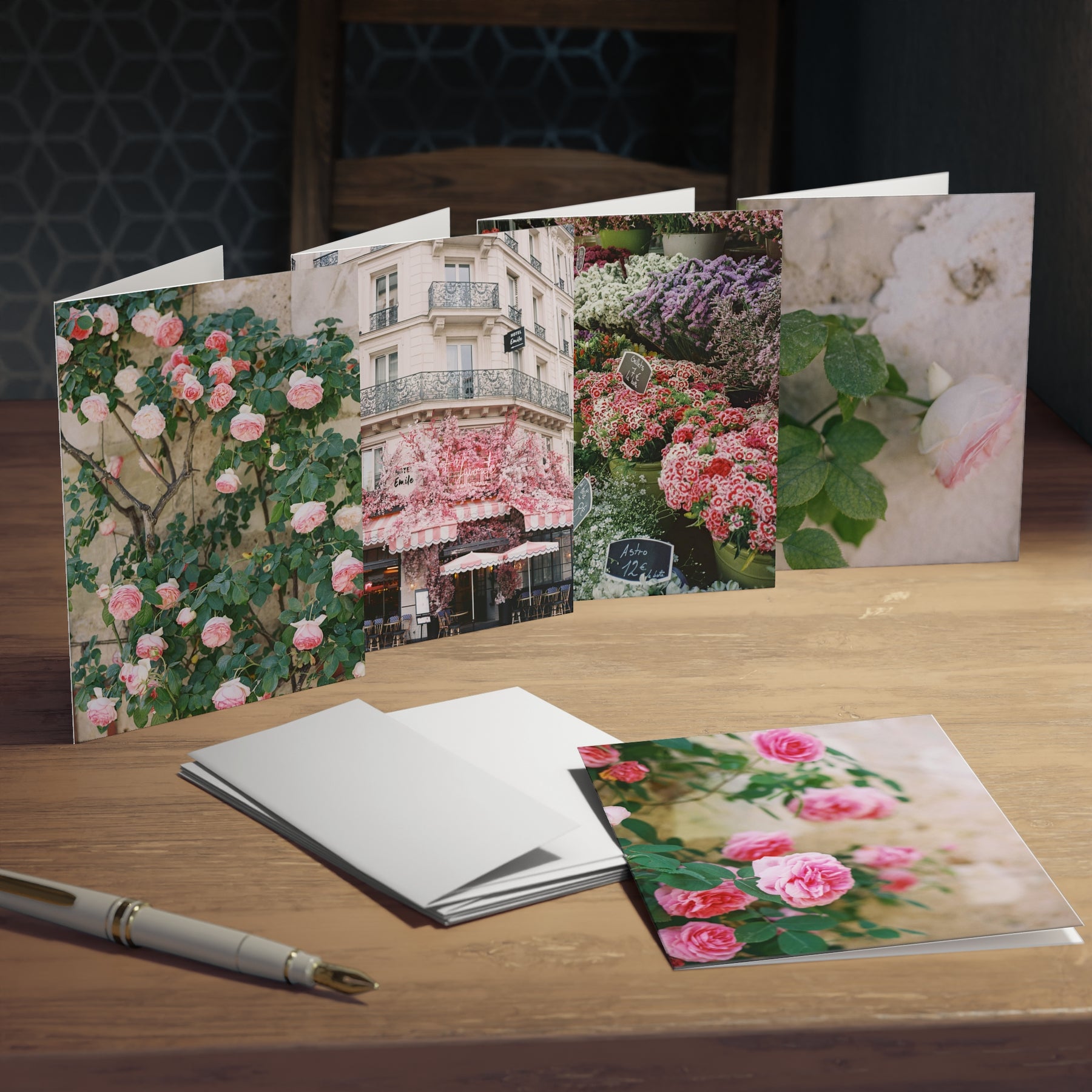 Fine Art Notecards - Pink Paris Fleurs